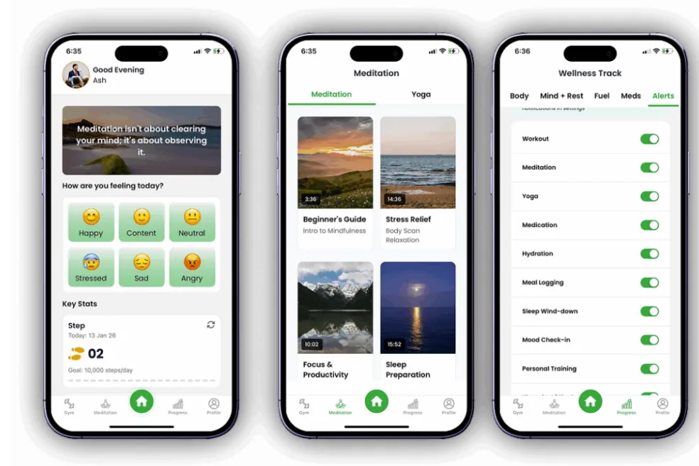 WellVantage — meditation, yoga, and holistic wellness tools in the app