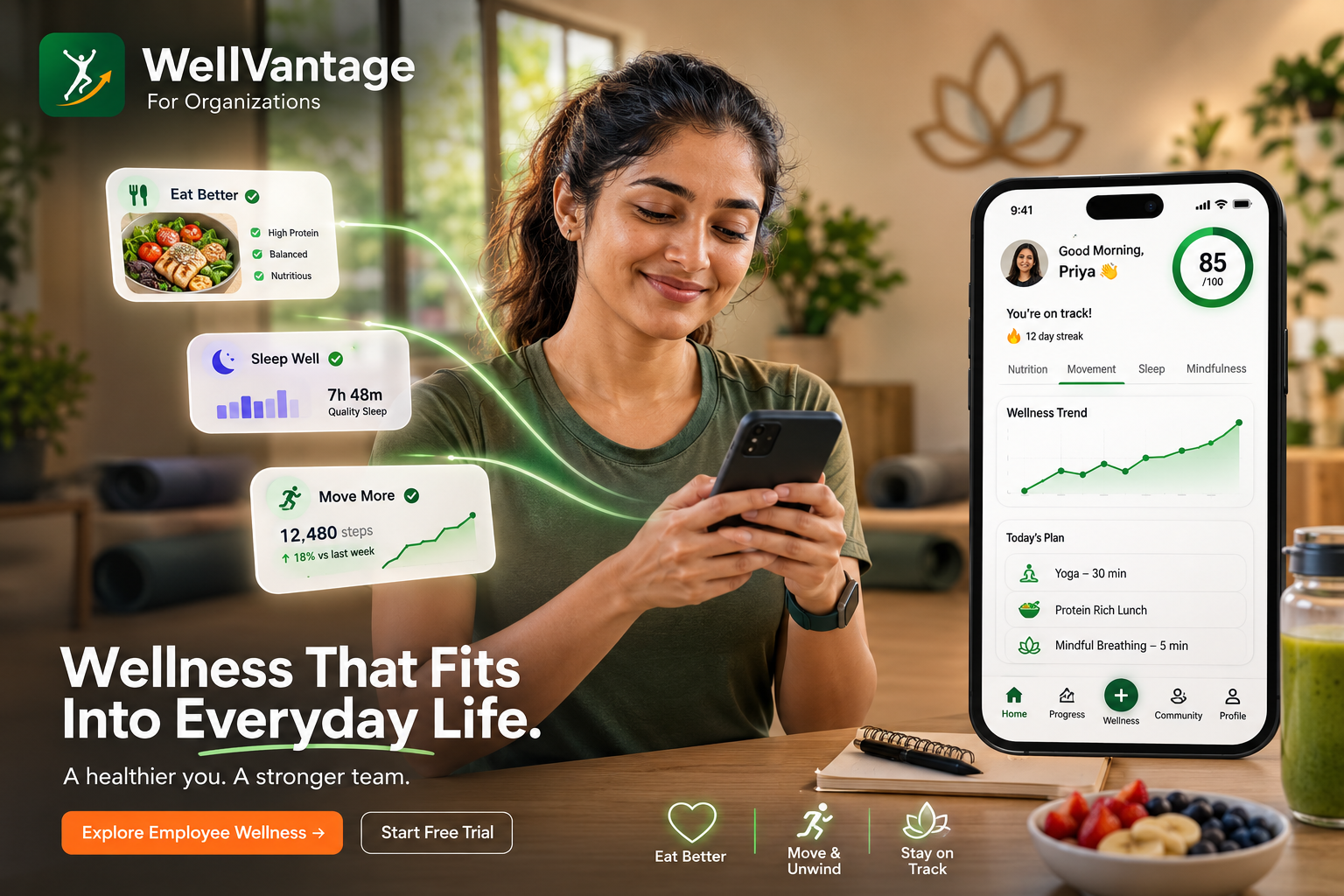 WellVantage — wellness that fits into everyday employee life